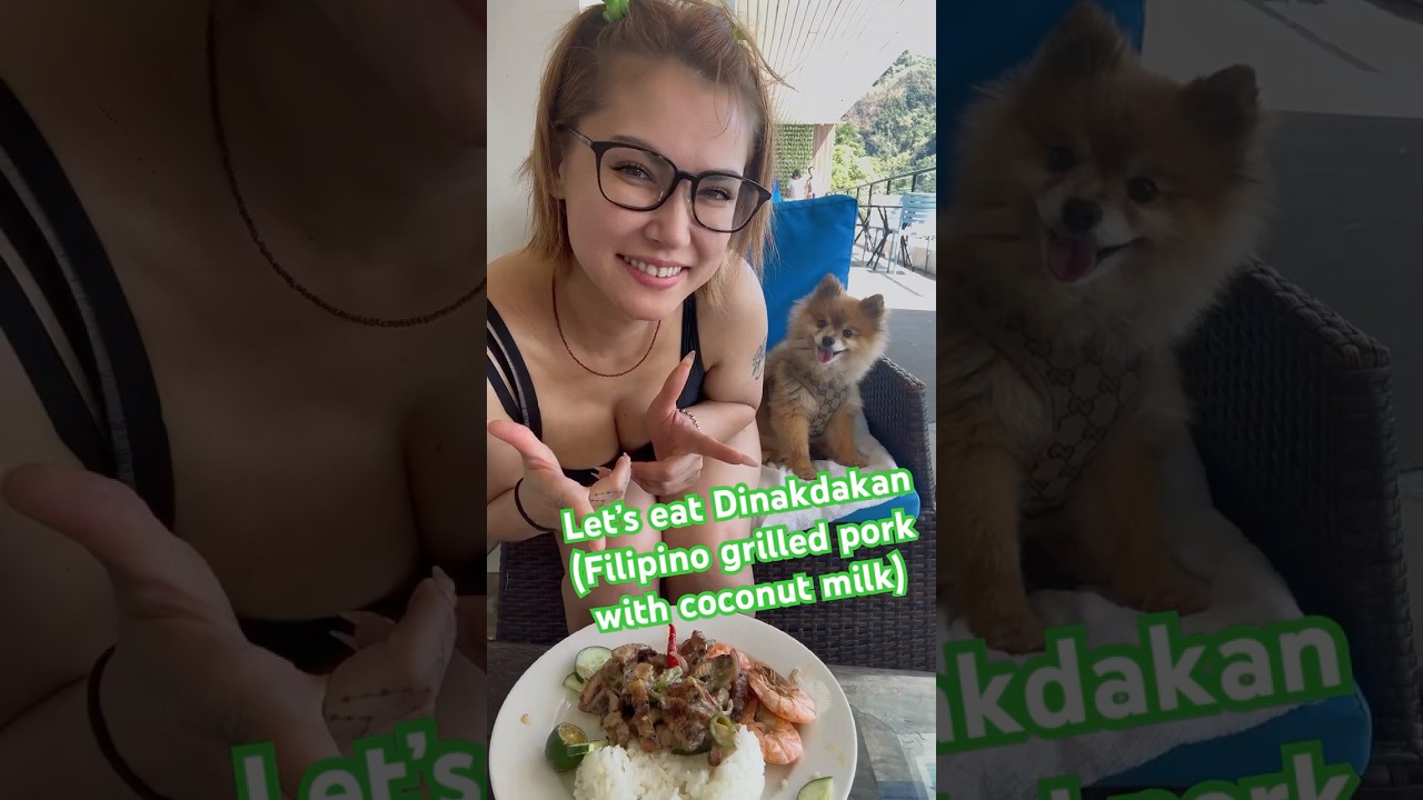 Spicy Dinakdakan is the best 🔥🥥 #mariaozawaofficial #foodie  #destinobeachclubdiveresort