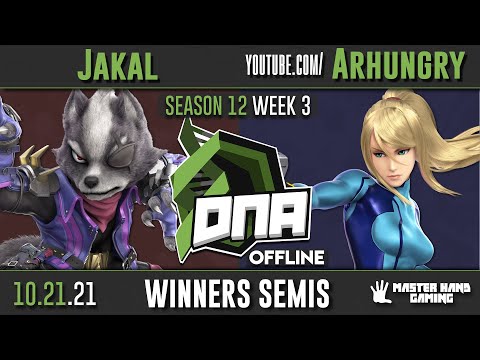 DNA S12:W3 - Jakal (Wolf) Vs. Arhungry (Wolf, Zero Suit Samus) - W Semifinals