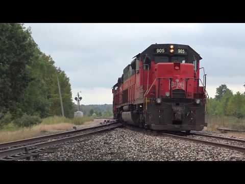 CN 5346 Leads the B&LE Pair (867 & 905) through CE! 2-Camera Angles