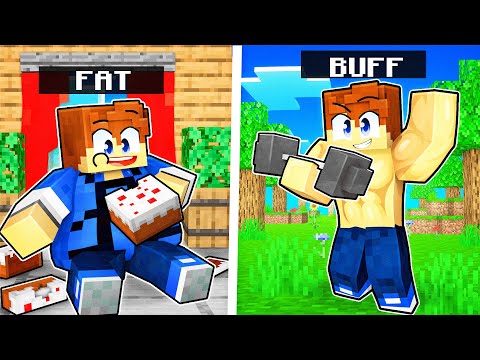Transforming FAT to SUPER BUFF in Minecraft!