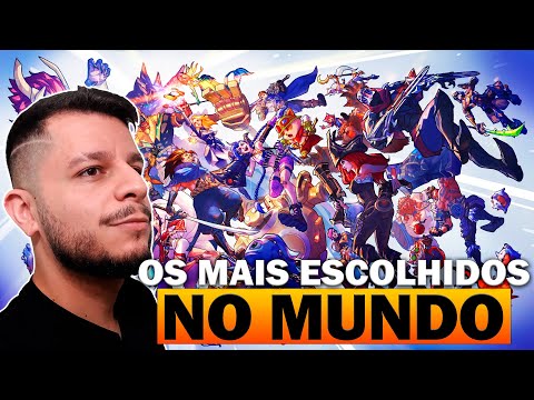 10 CAMPEÕES MAIS JOGADOS EM TODAS REGIÕES | LOL WILD RIFT