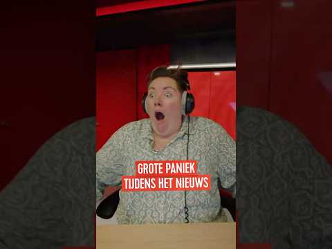 Grote paniek tijdens het nieuws 😱 #Qmusic
