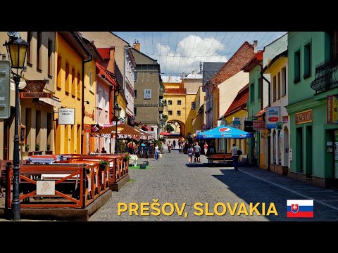 Walking in Prešov Slovakia 🇸🇰 Main Street to Floriánova