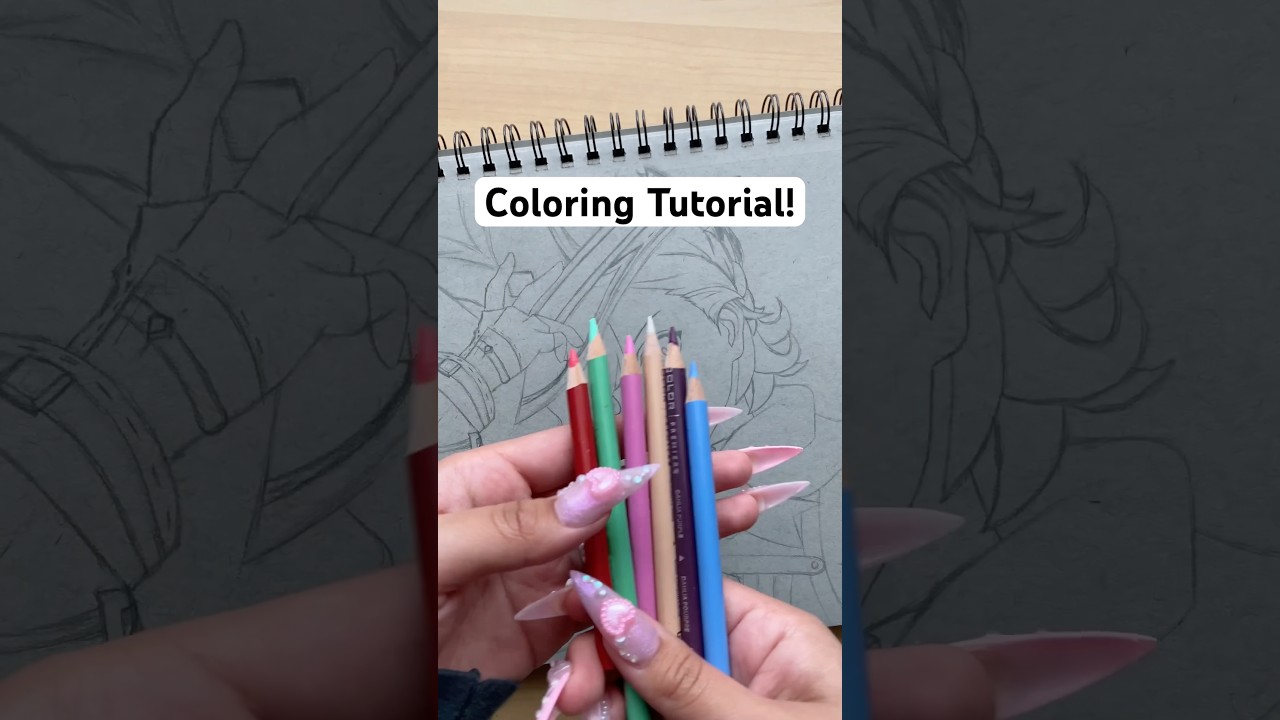 Coloring Tutorial With Pencils #easyart #tutorial #drawing
