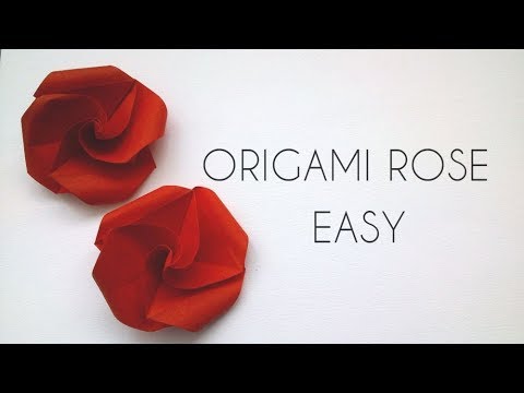 Cómo Hacer Rosas De Papel Origami Simples y Hermosas