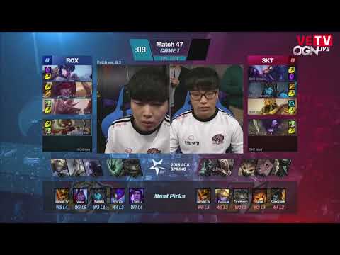24 02 2018 ROX vs SKT LCK Xuân 2018Ván 1