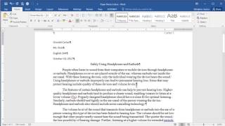 Microsoft Word 2016 - Line and Paragraph Spacing