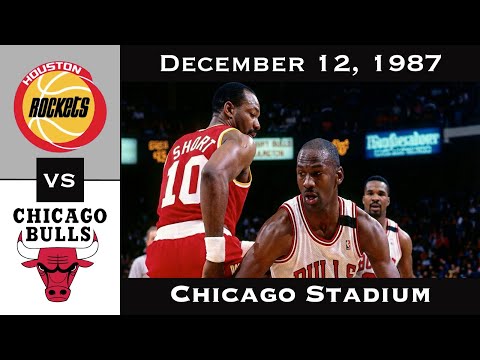 Full Game: Jordan Faces the Twin Towers | Bulls vs Rockets (December 12, 1987)