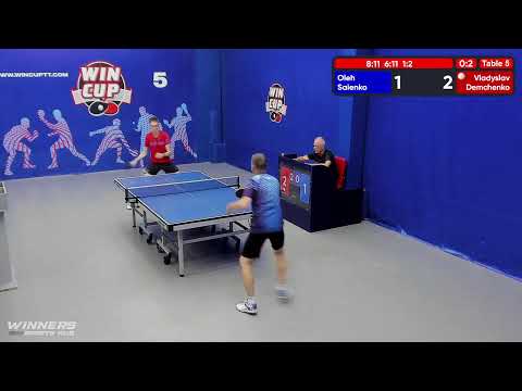09:30 Саенко Олег 0-3 Демченко Владислав  стол 5  ЮГ-2  13.07.22