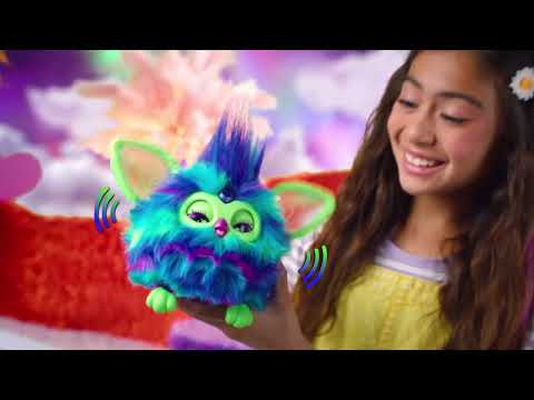 FURBY interaktyvus gyvūnėlis, violetinis video