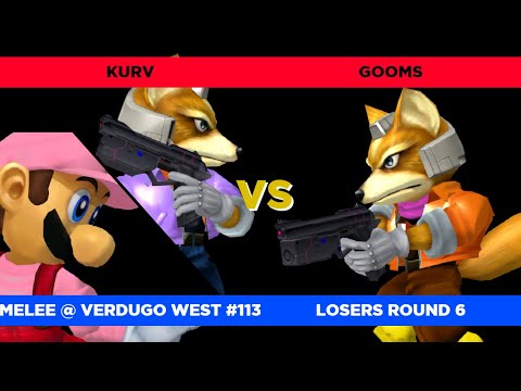 Kurv (Blue Fox, Luigi) vs. Gooms (Red Fox) - Verdugo West #113 Losers Round 6 SSBM