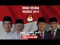 Jadwal Debat Kelima Pilpres 2019, Jokowi-Ma'ruf Amin Vs Prabowo Subianto-Sandiaga Uno