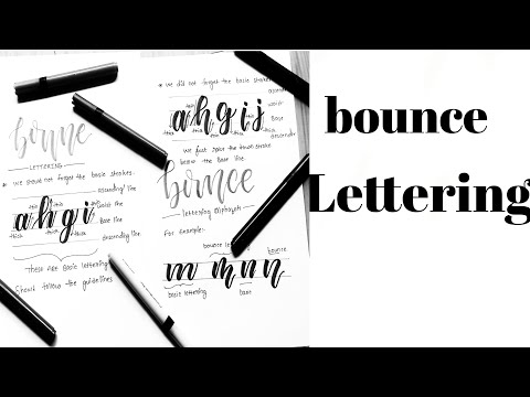 How to do bounce lettering with camlin brush pens step by step neat tutorial for beginners