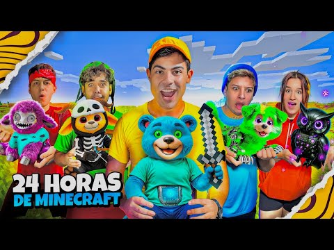 24 HORAS NO MINECRAFT COM A LIGA MISTÉRIO NA VIDA REAL