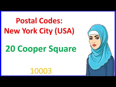 20 Cooper Square Cooper Square New York NY  USA Postal Code Post Office postcode zip code Area Code