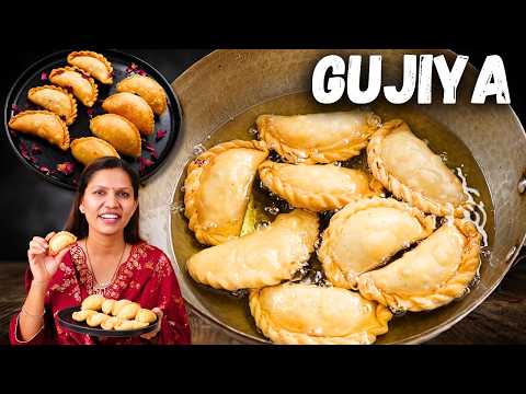 खोया मावा की सबसे आसान गुजिया बिना साँचा  के | Mawa Gujiya Recipe |  How to make  Gujiya  Kabitas Kitchen