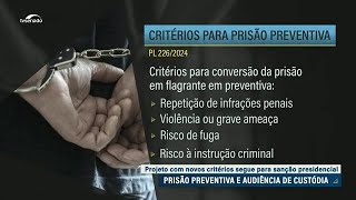 Senado aprova novas regras para decretação e conversão da prisão preventiva