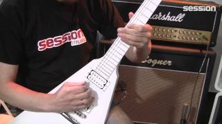 Video thumbnail for GIBSON Brendon Small Snow Falcon Flying V by session