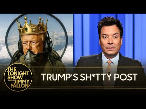 特朗普在離奇的人工智能視頻中向 "無國王 "抗議者傾倒糞便，喬治-桑托斯獲釋出獄 (Trump Dumps Feces onto No Kings Protesters in Bizarre AI Video, George Santos Freed from Prison)