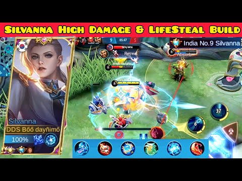 Silvanna High Damage & LifeSteal Build 2022 | Top Global Silvanna Gameplay By Boo Daynimo ~ MLBB