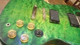 Gibson SG clone Iguana Burst rebuilt