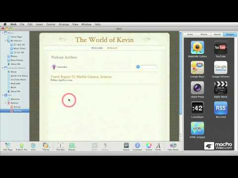 iWeb '11 101: Core iWeb '11 - 37 Creating Blogs and Podcasts