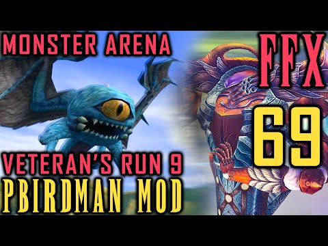 Final Fantasy X - Pbirdman Mod Walkthrough - Part 69 - One Eye, Fafnir, Hornet & Abyss Worm Battles