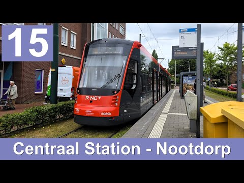 HTM lijn 15: Centraal Station - Nootdorp | HTM 5069 | 2025