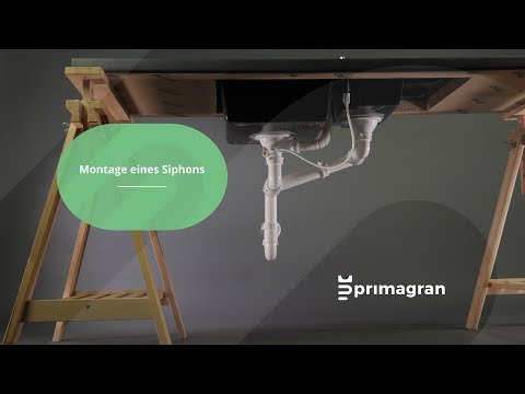 Wie kann man einen Siphon an eine Primagran Spüle montieren - Anleitung