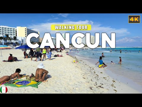 Cancun, MEXICO - Exploring Cancun’s Stunning Hotel Zone 4K Walking Tour