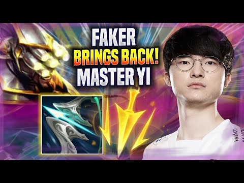 FAKER BRINGS BACK MASTER YI! - T1 Faker Plays Master Yi JUNGLE vs Xin Zhao! | Season 2022