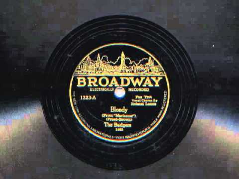Blondy by The Badgers (Sam Lanin Orchestra), 1929