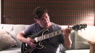 Video thumbnail for Ibanez Artcore AWD82-lt with Lunchbox Jr by tad sharpe