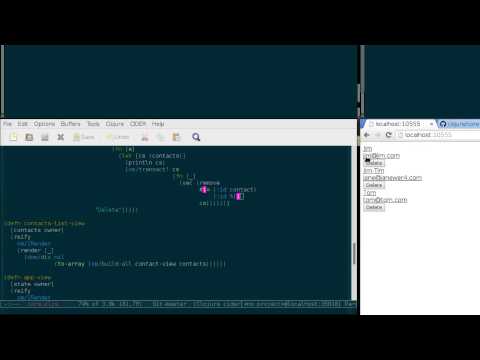 Reactive Web Applications in Clojure (Part 4.2.1: Fixing Deletion)