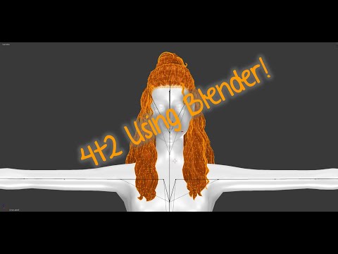 Sims 4 to Sims 2 Hair Tutorial - Using Blender