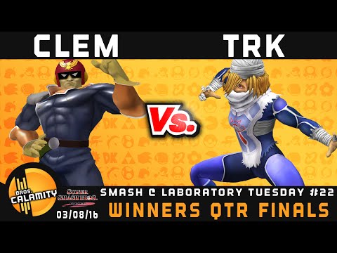S@LT #22 | Clem Clementine (Falcon) vs TRK (Sheik) - Winners Qtr Finals - SSBM