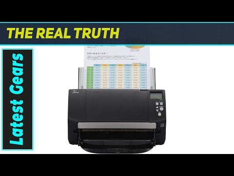 Fujitsu fi-7160 document scanner, duplex, 8.5 x 14 in, ADF 80 sheets, USB 3.0, black video review thumbnail