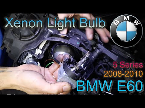 Xenon light replacement HID BMW E60 2008-2010 / Замена лампы ксенона