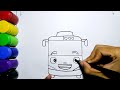 Cara Mudah Menggambar Tayo The Little Bus Tampak Depan How To Draw Tayo Bus Very Easy