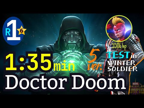 6* R1 Doctor Doom, 1:35 min Bad result [No-boost] ver.5 Test in ROL #mcoc