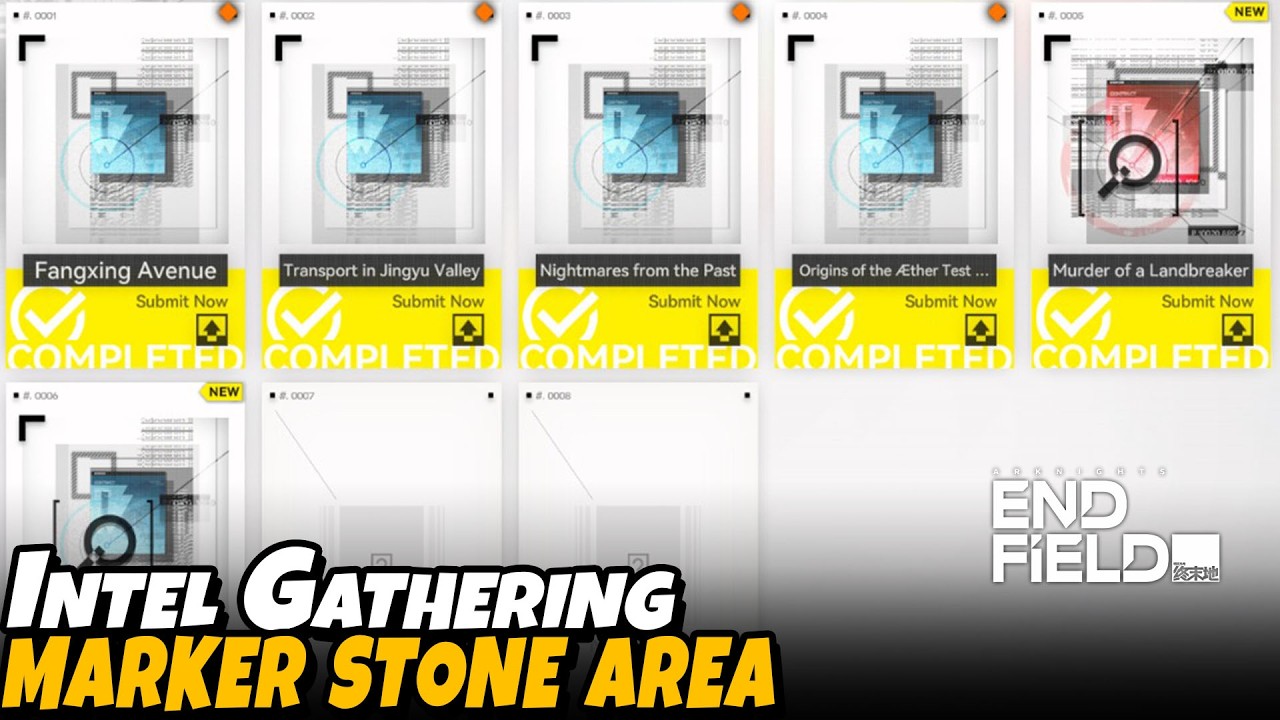 Marker Stone Area Intel Gathering | Arknights Endfield