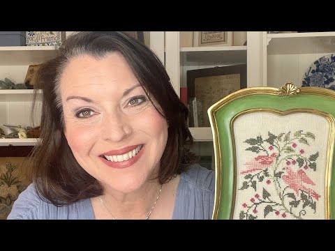 FlossTube 96 - Annie Finishes Eliza's French Birds and Shares an Antique Sampler