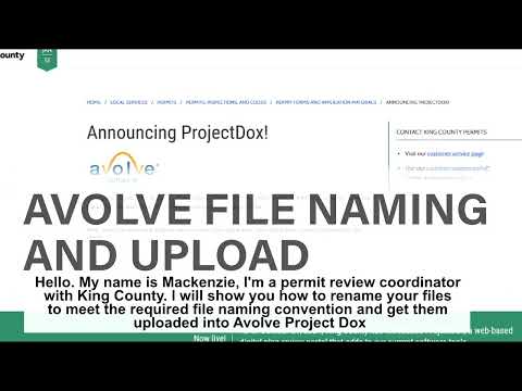 King County Permitting File Naming And Upload Tutorial