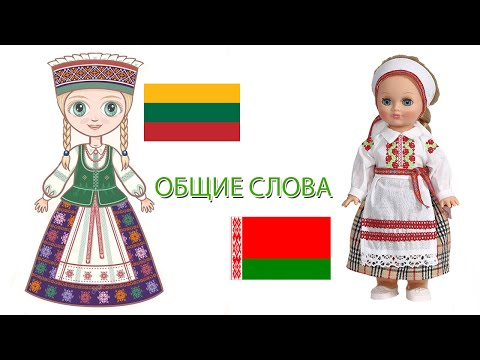 Белорусский и литовский язык. Редкие общие слова. Сравнение.