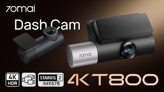 شاومي داش كام بالمكثف T800 أمامية وخلفية وداخلية بنظام GPS