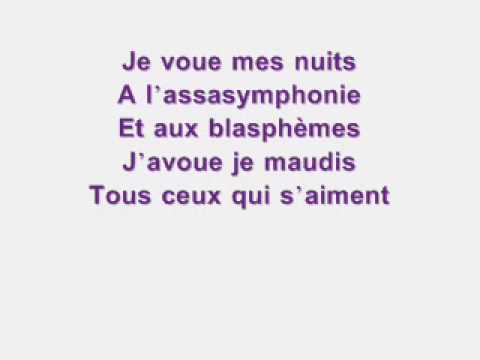 Mozart l'Opéra Rock - L'assasymphonie avec paroles