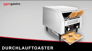 Toaster à convoyeur – 2,2 kW – env. 300–350 toasts/h