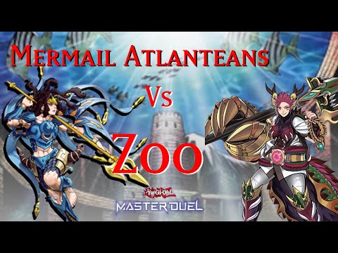 Mermail Atlanteans Vs Pure Zoodiacs - Yugioh Master Duel Platinum 1 Rank Gameplay and Decklists