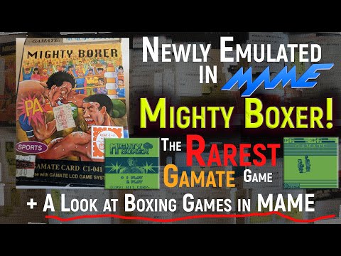 MAME - Newly Emulated - Gamate : Mighty Boxer (+ a look at Boxing Games in MAME)