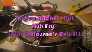 preview picture of video 'Fish Fry on the Cajun Rocket Pot using Chiasson's Rub It Seasoning'